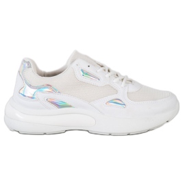 Creamberry'S Sneakers med Holo -insatser vit mångfärgad