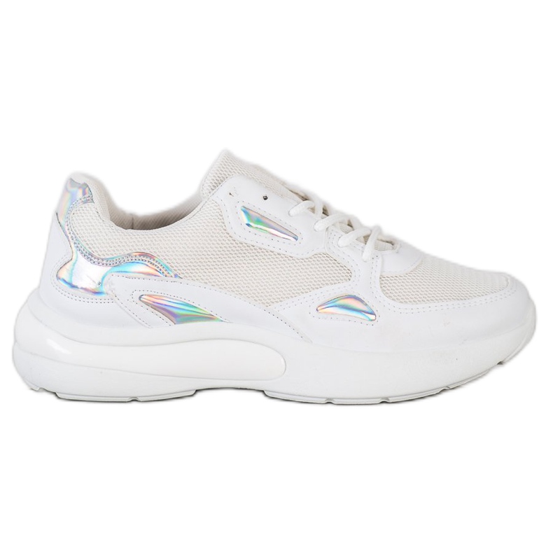 Creamberry'S Sneakers med Holo -insatser vit mångfärgad