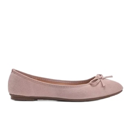 Rosa ballerinor med rosett Angelina