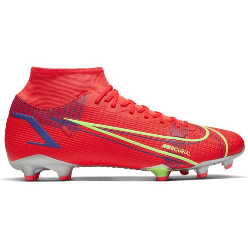 Nike Mercurial Superfly 8 Academy FG / MG CV0843 600 fotbollsskor röd röd