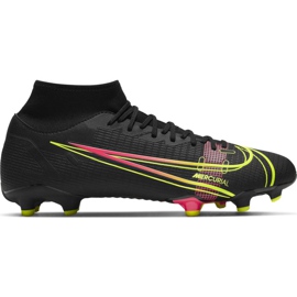 Nike Mercurial Superfly 8 Academy FG / MG CV0843 090 fotbollsskor svart svart