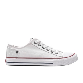 Big Star klassiska vita Elise -sneakers
