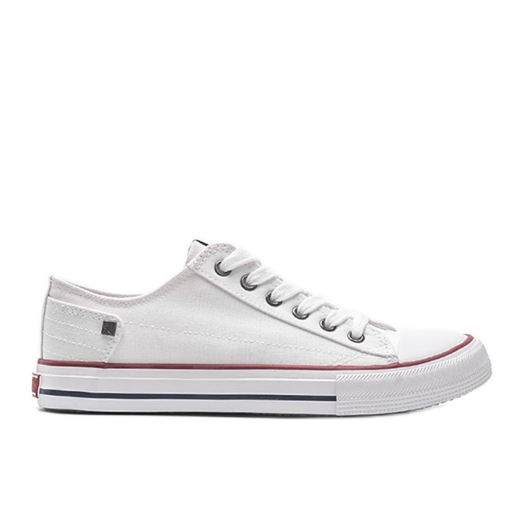 Big Star klassiska vita Elise -sneakers