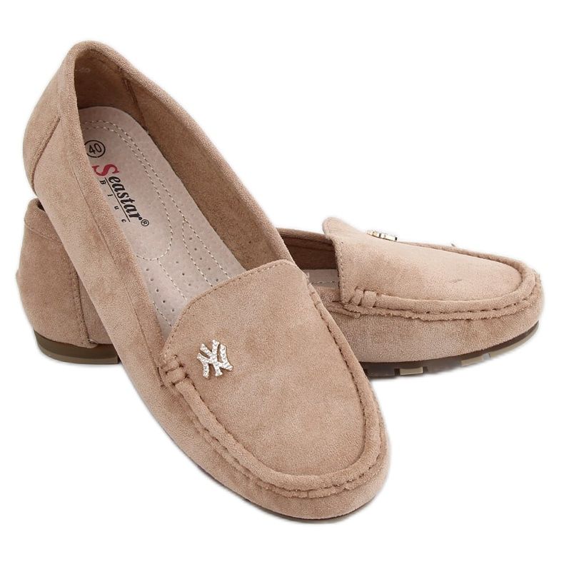 Dam beige loafers GS13P Khaki kaki