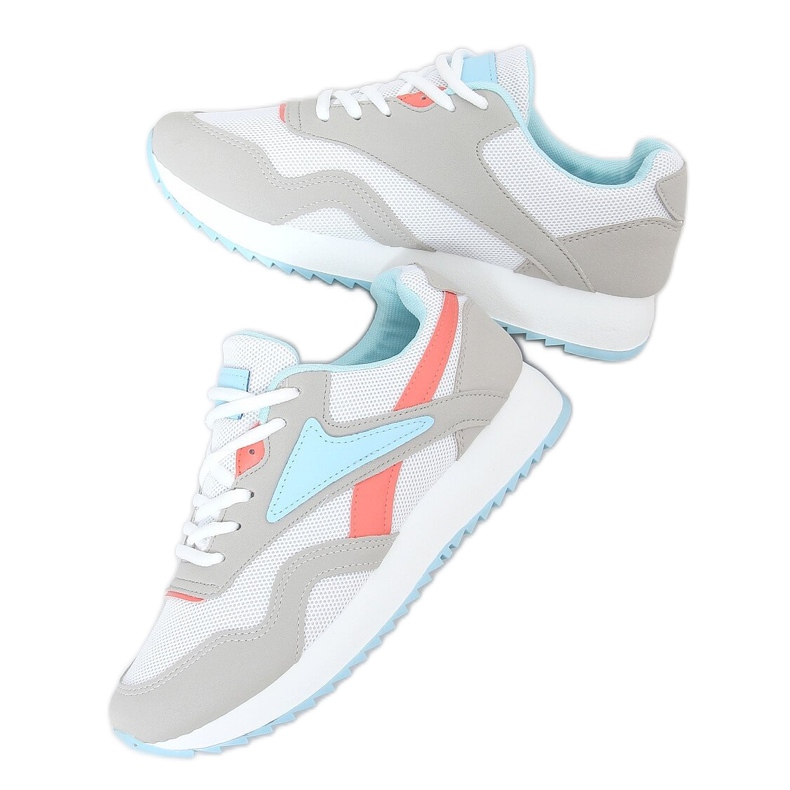 Flerfärgade sportskor B0-517 Blå mångfärgad