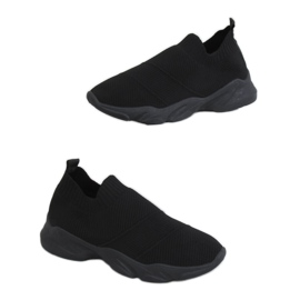 Svart NB399 Svarta strumpor sportskor