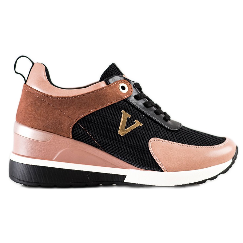 VINCEZA casual sneakers svart rosa mångfärgad
