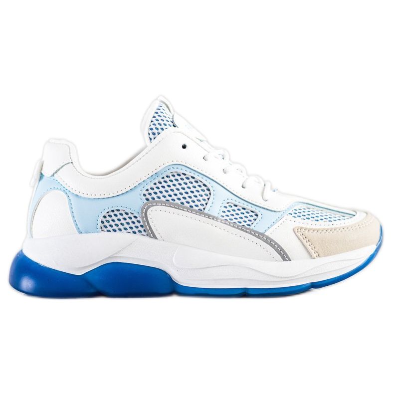 Via Giulia  Sneakers Med Glitter Mode vit blå