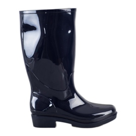 SHELOVET Högblank galoscher marinblå