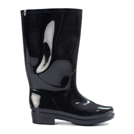 Högblank galoscher svart