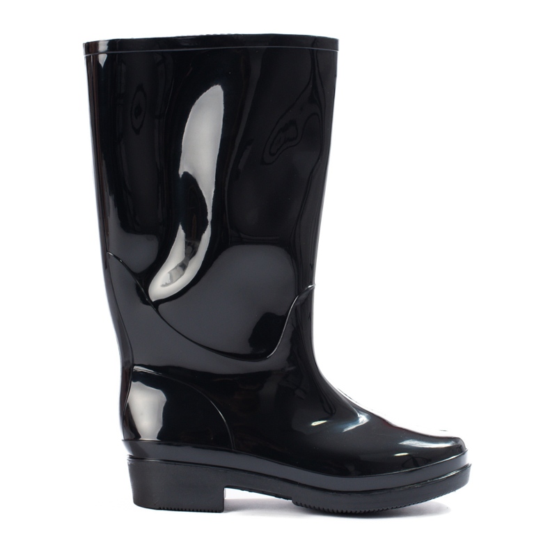 Högblank galoscher svart