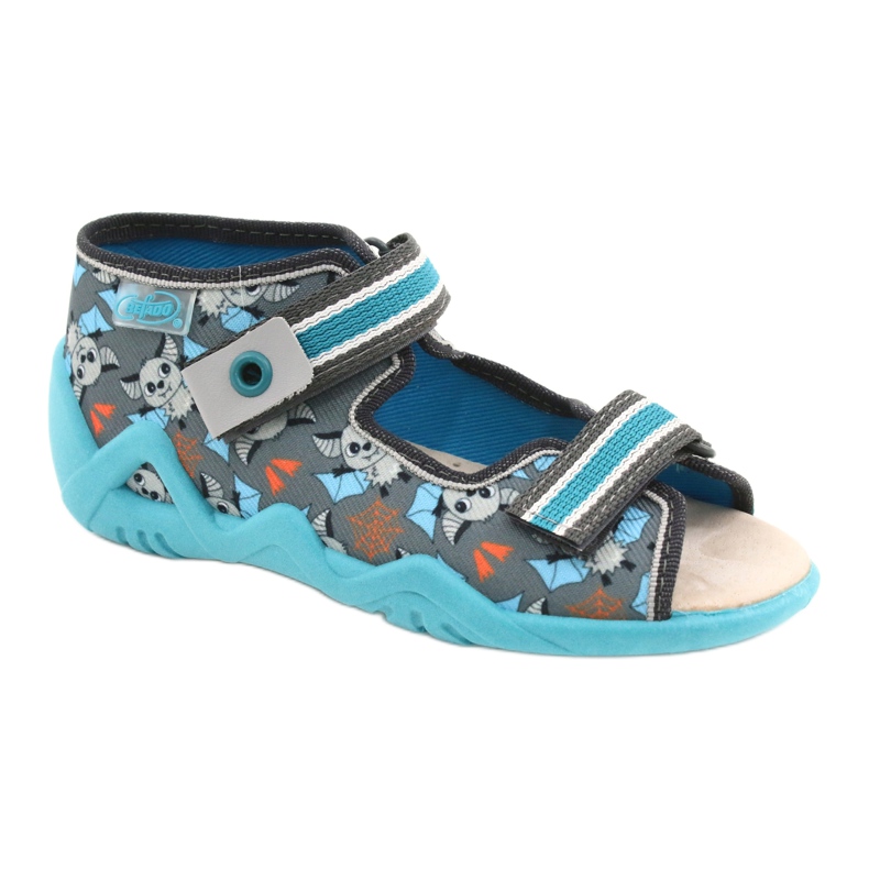 Befado gula barnskor 350P021 blå grå