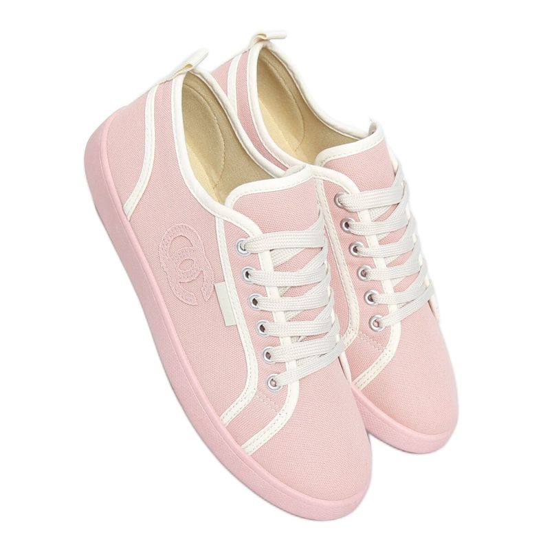 Rosa NB385P Rosa sneakers vit