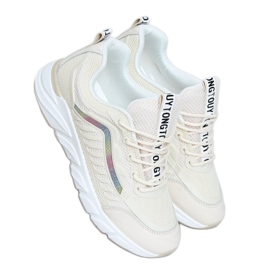 Beige sportskor för kvinnor J143 Beige