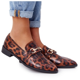 S.Barski Eleganta damloafers S. Barski Leopard brun