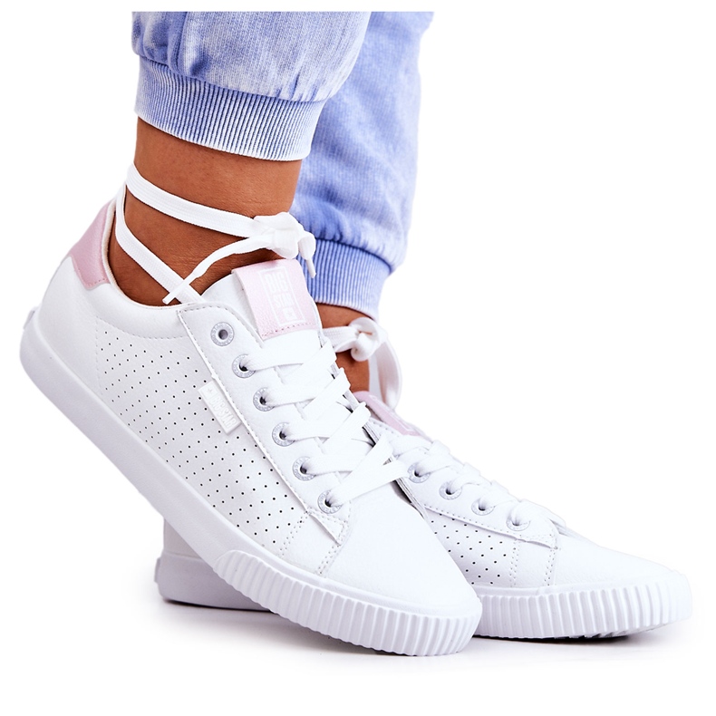Dam Sneakers Big Star HH274073 Vit och Rosa