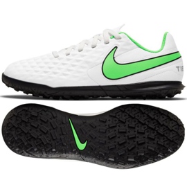 Nike Tiempo Legend 8 Club Tf Jr AT5883 030 fotbollsskor vit vit