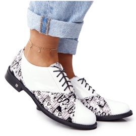 PV3 Kvinnors Visconi läderskor 7439294 Vit-svart