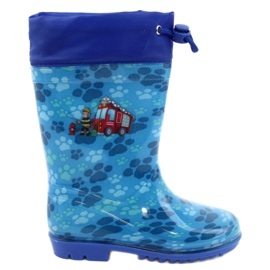 American Club American Blue Firefighter Galoshes KAL04 röd blå