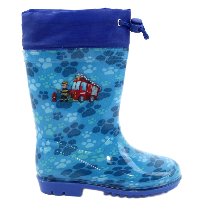 American Club American Blue Firefighter Galoshes KAL04 röd blå