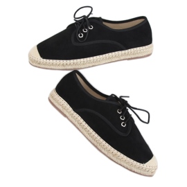Svarta damas espadriller 77-196 Svart