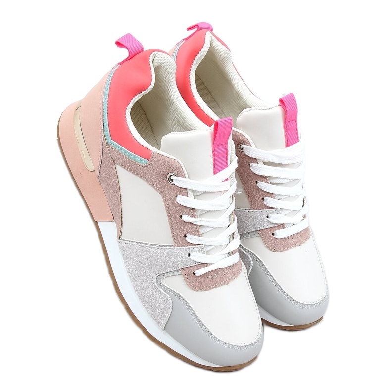 Flerfärgade sportskor B0-671 Vit mångfärgad