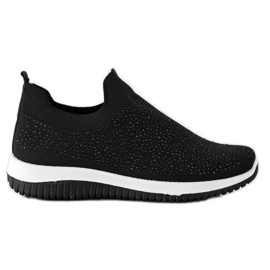 Renda Slip-on sneakers för våren svart