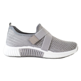 SHELOVET Sportskor med kristaller grå