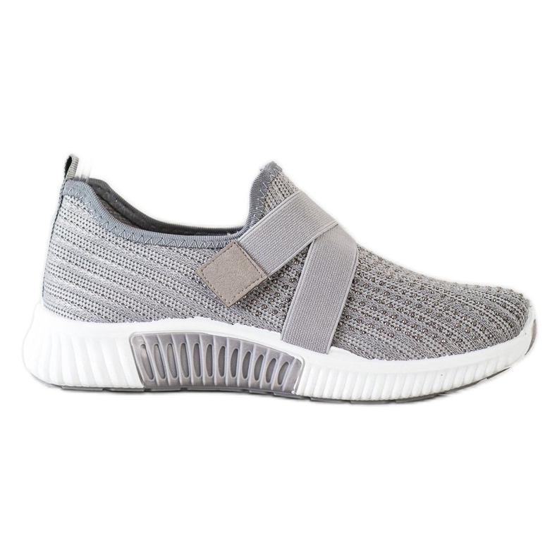 SHELOVET Sportskor med kristaller grå