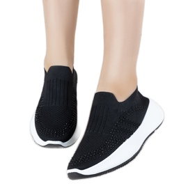Lolly svarta slip-on sneakers