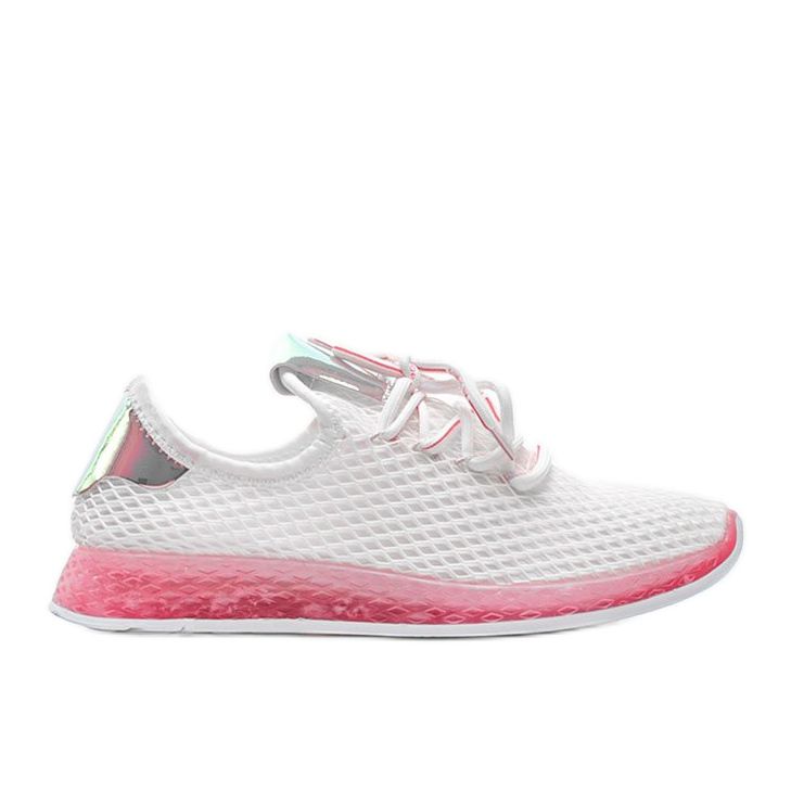 Marley vita och rosa slip-ons