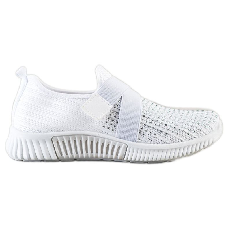 SHELOVET Sportskor med kristaller vit