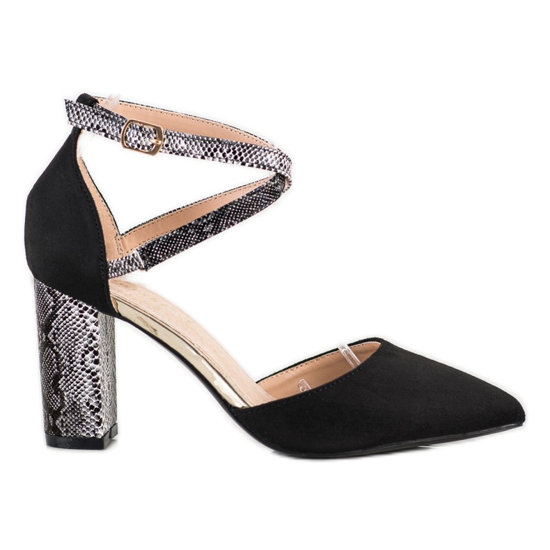 S. BARSKI Snygga pumpar på en pelare svart