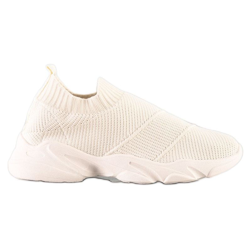 SHELOVET Bekväma slip-on skor beige