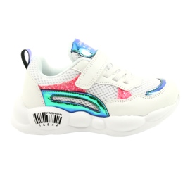 American Club Fashionabla Halographic Sportskor ES23/21 Vit