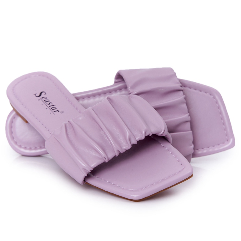 PS1 Kvinnors klassiska lila tofflor ser bra ut violett