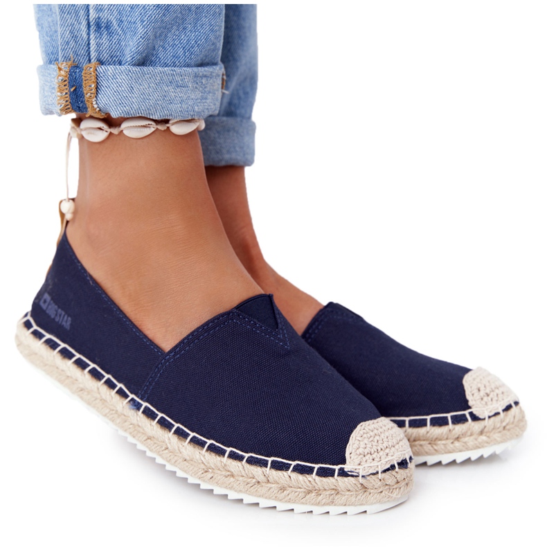 Espadrilles On A Flätad Sula Big Star HH274500 Marinblå