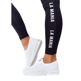 PS1 Kvinnors sportskor Slip-on White Be Stretchy vit