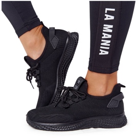 Kvinnors slip-on svarta sportskor