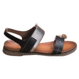 Sergio Leone slip-on sandaler svart
