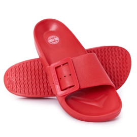 Dam Tofflor Big Star med spänne FF274A385 Röd