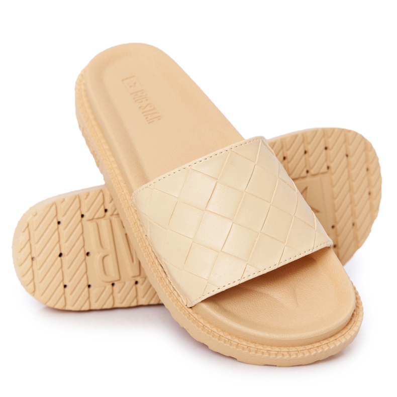 Dam Tofflor På Big Star HH274689 Gul plattform