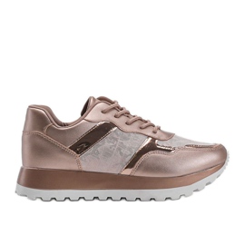 Champagnesneakers ekoläder 2019-447 mångfärgad gyllene