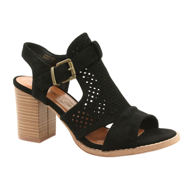 Evento Genombrutna damsandaler Svart 21SD35-3581