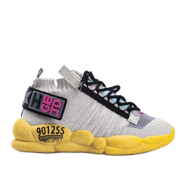 Sneakers beige strumpor Ava mångfärgad