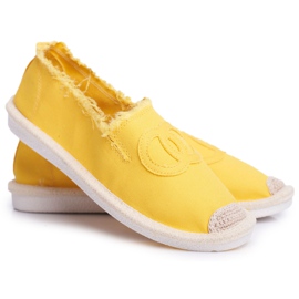 PS1 Yellow Flaure Espadriller för kvinnor gul