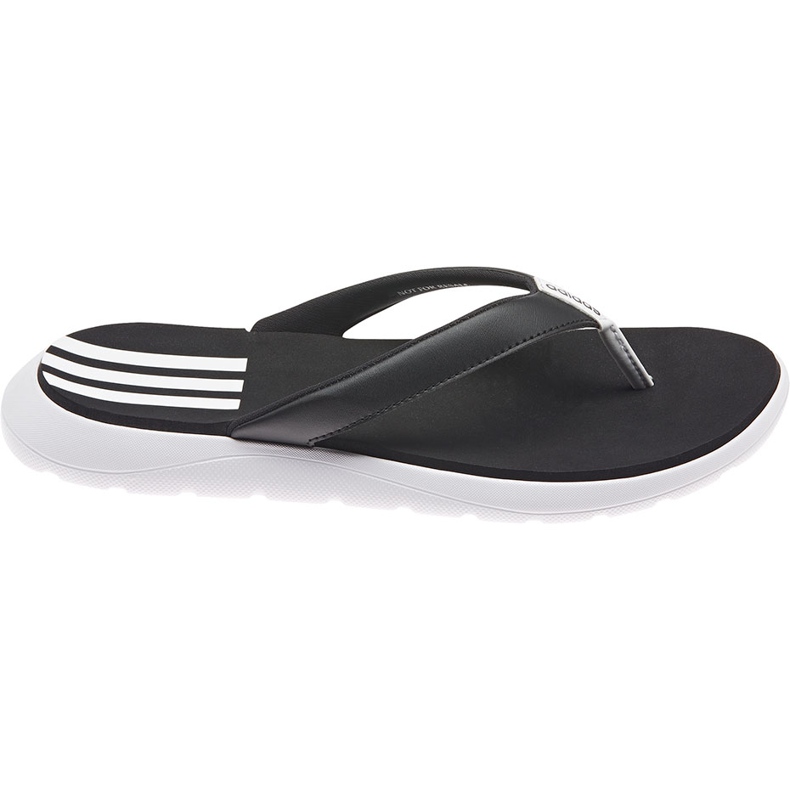 Adidas tofflor Comfort Comfort Flip Flop för kvinnor svart och vitt FY8656