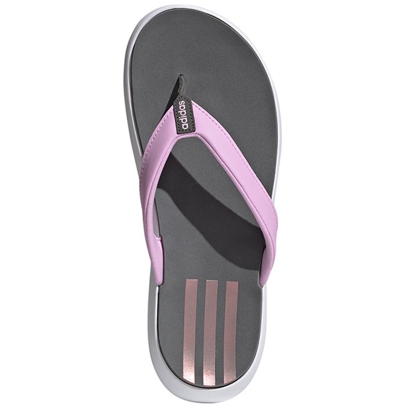 Adidas tofflor Comfort Comfort Flip Flop grå-rosa FY8658