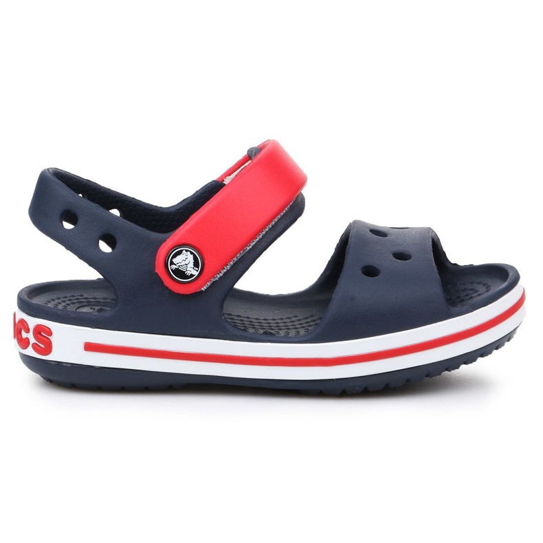 Crocs Crocband Sandal Jr 12856-485 vit röd marinblå