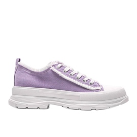 Viola sneakers på en tjock Makenna -sula purpur